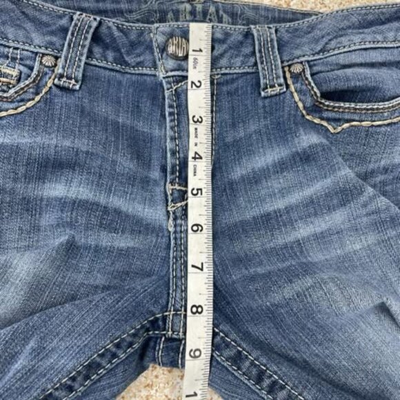 Ariat Ruby Bootcut Jeans 30R Medium Wash Western Denim Embroidered Flap Pockets - Picture 9 of 10